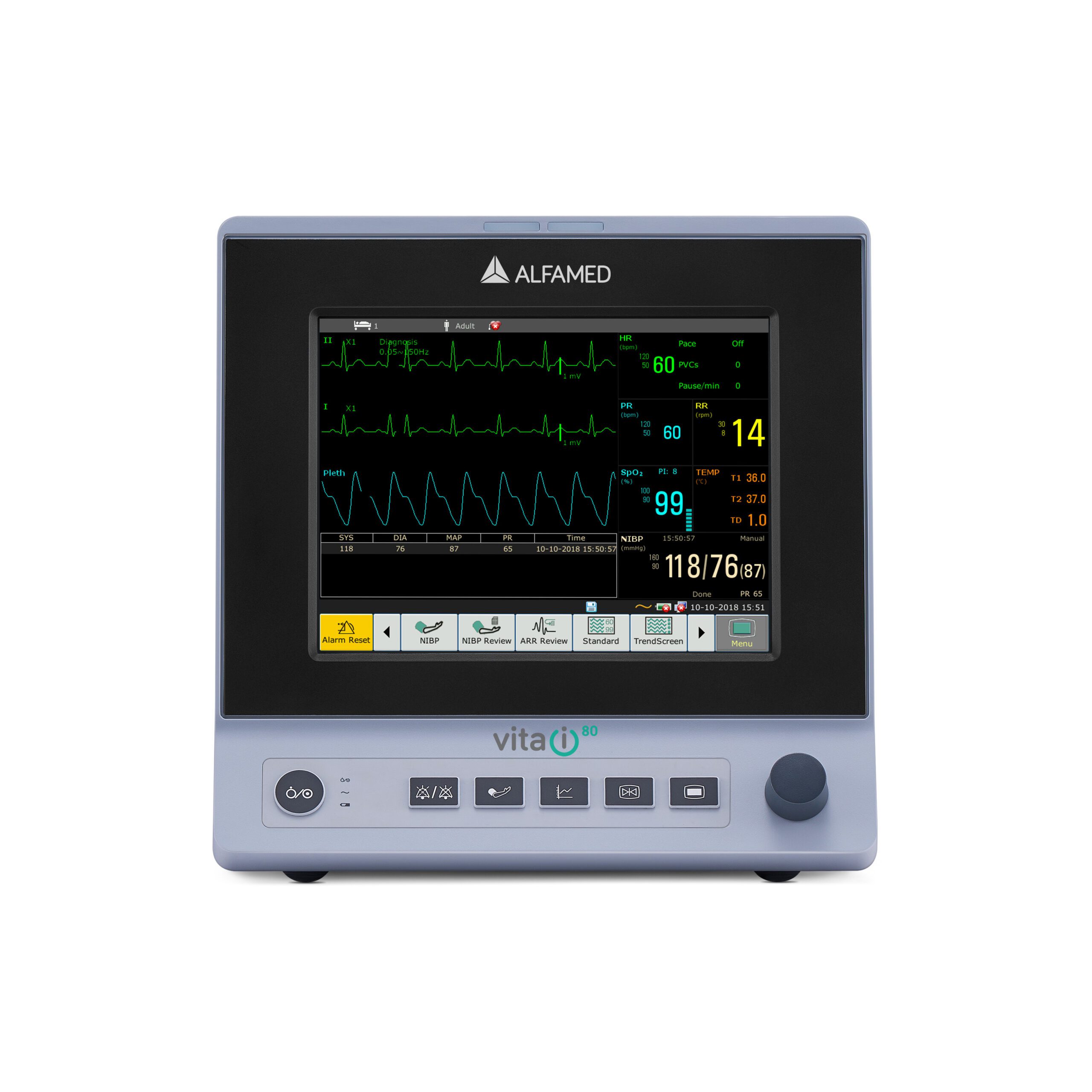 Monitor veterinário Alfamed Vet Vita i80