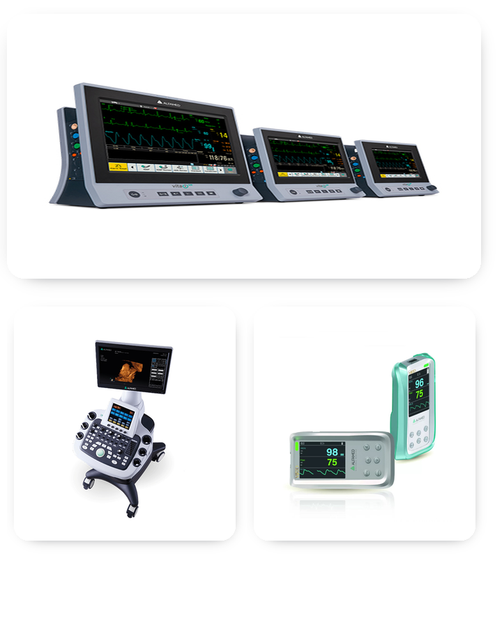 Equipamentos médico-hospitalares — Monitores, ultrassom e oxímetros Comercial MADP